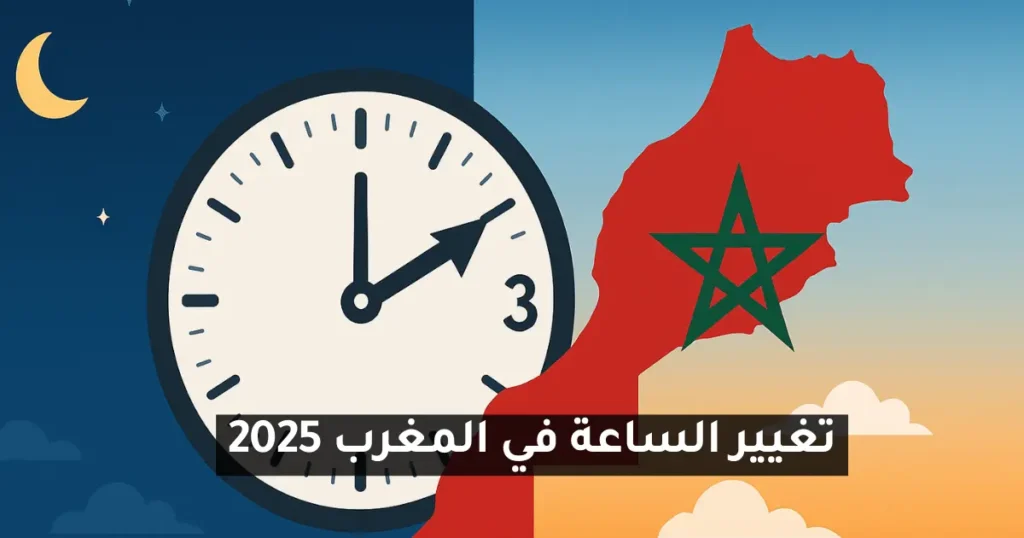 الساعة الجديدة في المغرب 2025