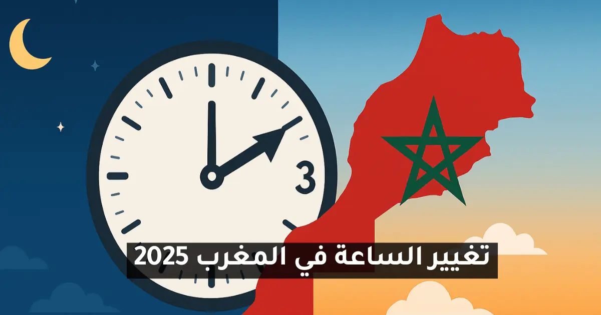 الساعة الجديدة في المغرب 2025